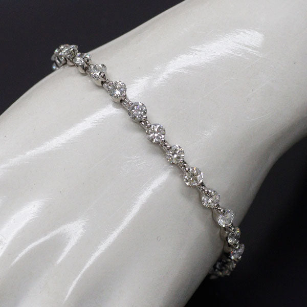 Pt900 ダイヤモンド ブレスレット 8.10ct テニス