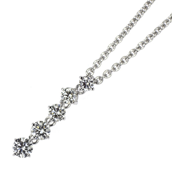 ミキモト K18WG ダイヤモンド ペンダントネックレス 0.29ct