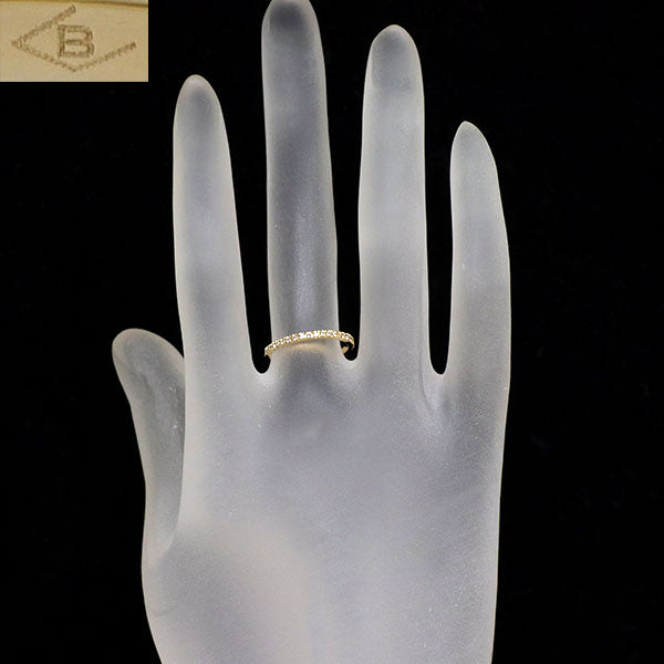 ベルシオラ K18YG ダイヤモンド リング 0.12ct ハーフエタニティ