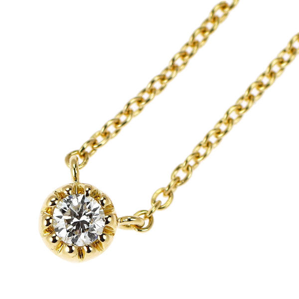 スタージュエリー K18YG ダイヤモンド ペンダントネックレス 0.05ct