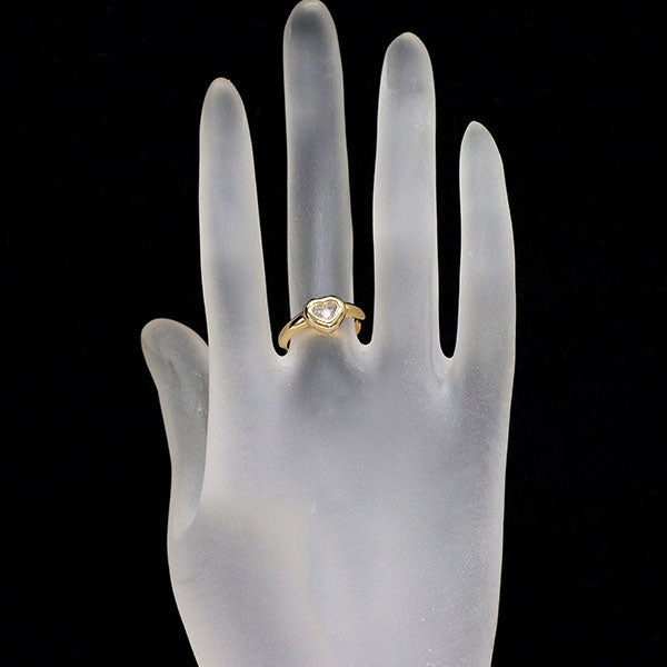 ショパール K18YG ダイヤモンド リング ハッピーダイヤ ハート 0.05ct