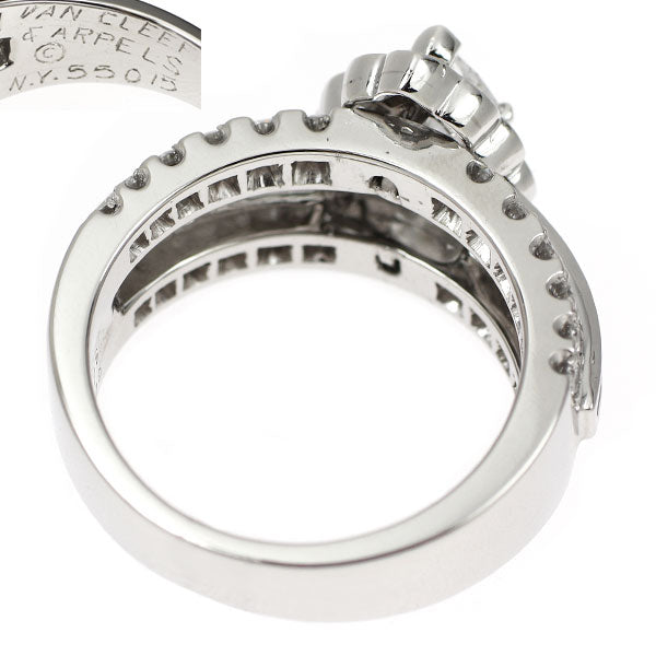 ヴァンクリーフ＆アーペル K18WG マーキスカット ダイヤモンド リング 1.10ct D1.30ct 《セルビー銀座店》【中古】