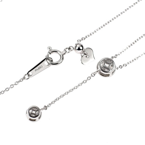 フォーエバーマーク Pt900/ Pt850 ダイヤモンド ペンダントネックレス 0.31ct D0.15ct Two D