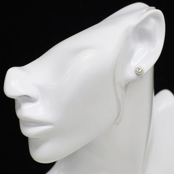 新品 Pt900/ Pt950 サーキュラーブリリアント/オールドヨーロピアンブリリアントカット ダイヤモンド ピアス 0.617ct G SI2 D0.18ct 【エスコレ】