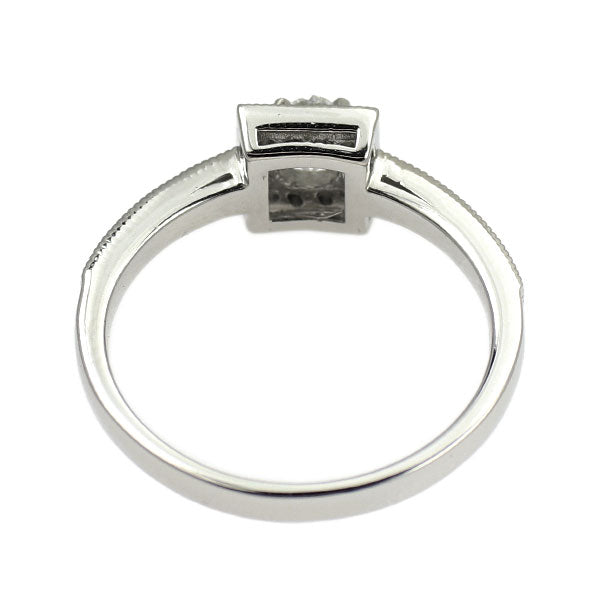 新品 Pt950 リリーカット ダイヤモンド リング 0.322ct E VS2 D0.20ct 【エスコレ】