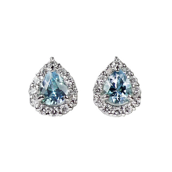 希少 Pt950/ Pt900 ブルーコーネルピン ダイヤモンド ピアス 0.567ct