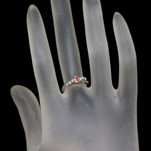 新品 希少 Pt950 ナイジェリア産ヴェイリネナイト ダイヤモンド リング 0.178ct D0.13ct 【エスコレ】