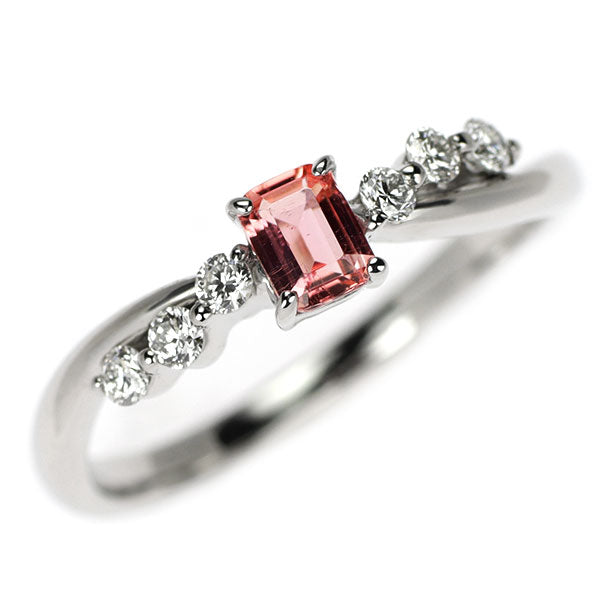 新品 希少 Pt950 ナイジェリア産ヴェイリネナイト ダイヤモンド リング 0.178ct D0.13ct 【エスコレ】