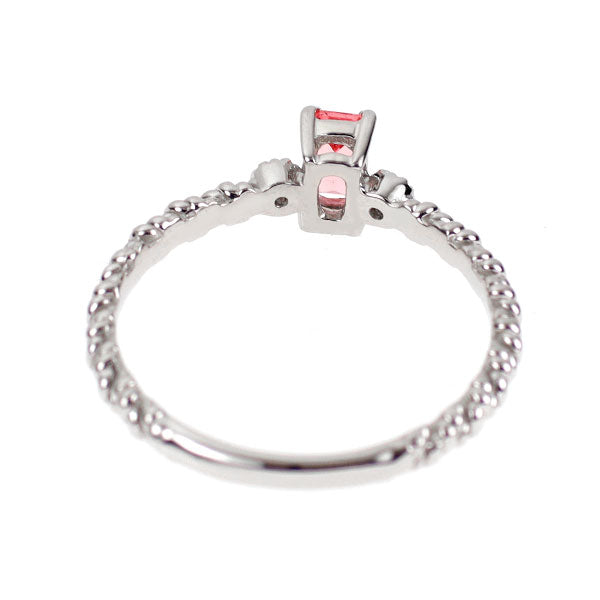新品 希少 Pt950 ナイジェリア産ヴェイリネナイト ダイヤモンド リング 0.165ct D0.02ct 【エスコレ】