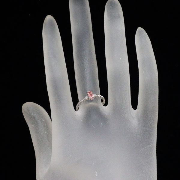 新品 希少 Pt950 ナイジェリア産ヴェイリネナイト ダイヤモンド リング 0.165ct D0.02ct 【エスコレ】