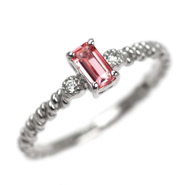 新品 希少 Pt950 ナイジェリア産ヴェイリネナイト ダイヤモンド リング 0.165ct D0.02ct 【エスコレ】