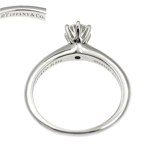 ティファニー Pt950 ダイヤモンド リング 0.32ct ソリティア
