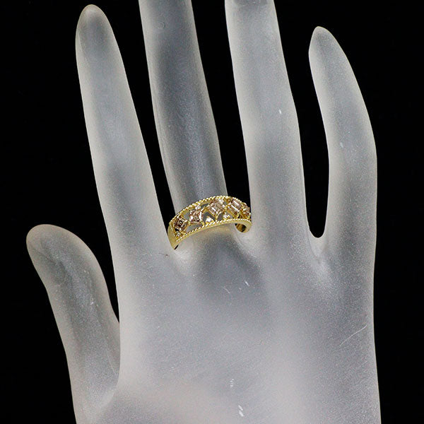 K18YG ダイヤモンド リング 1.06ct D0.06ct