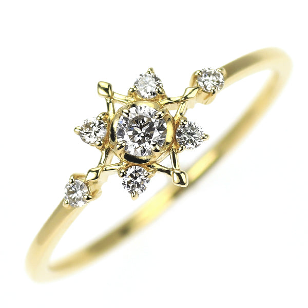 K18YG ダイヤモンド リング 0.15ct