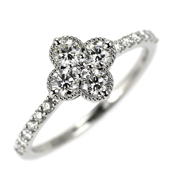 Pt900 ダイヤモンド リング 0.506ct フラワー