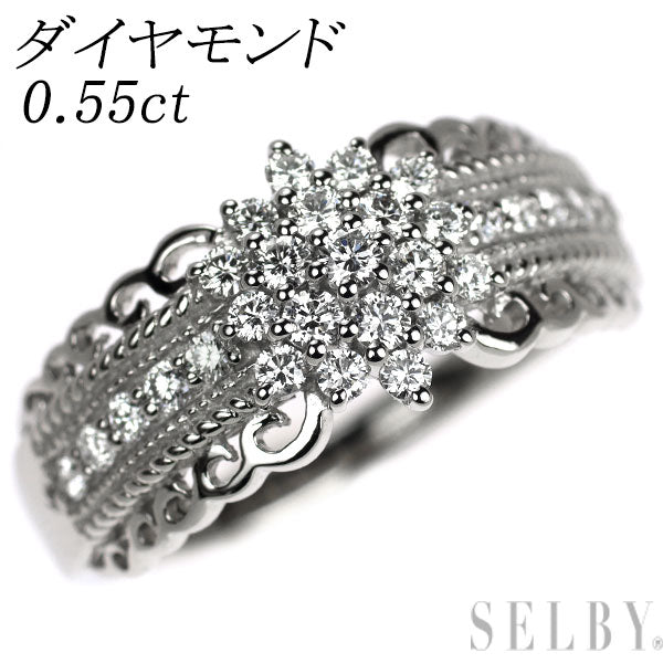 Pt950 ダイヤモンド リング 0.55ct