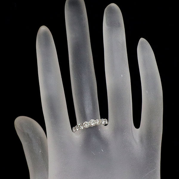 Pt900 ダイヤモンド リング 1.00ct ハーフエタニティ
