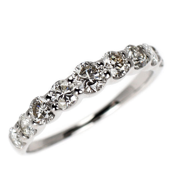 Pt900 ダイヤモンド リング 1.00ct ハーフエタニティ