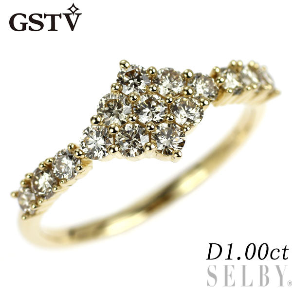 GSTV K18YG ダイヤモンド リング 1.00ct