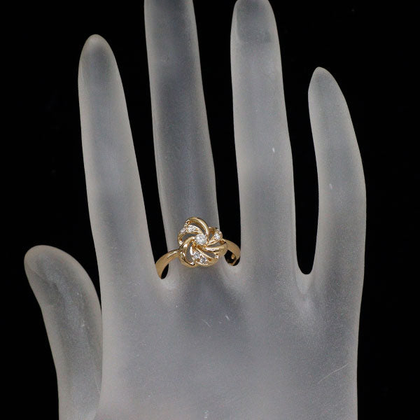 K18YG ダイヤモンド リング 0.22ct