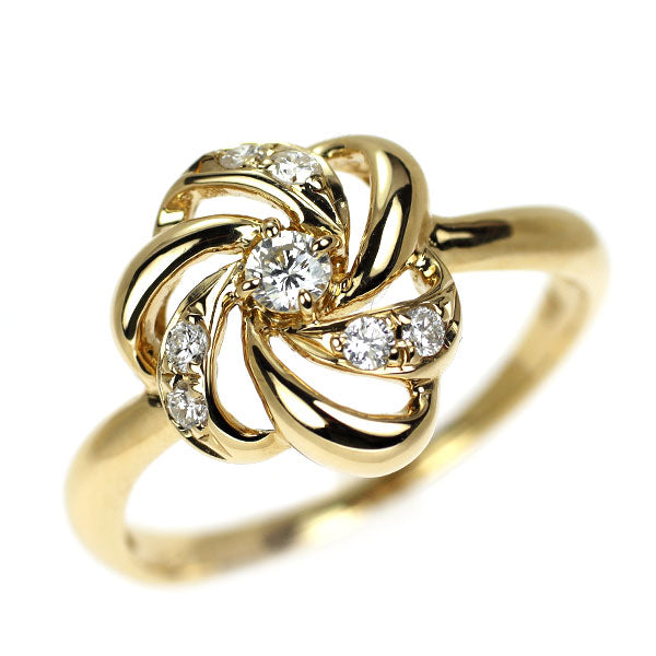 K18YG ダイヤモンド リング 0.22ct