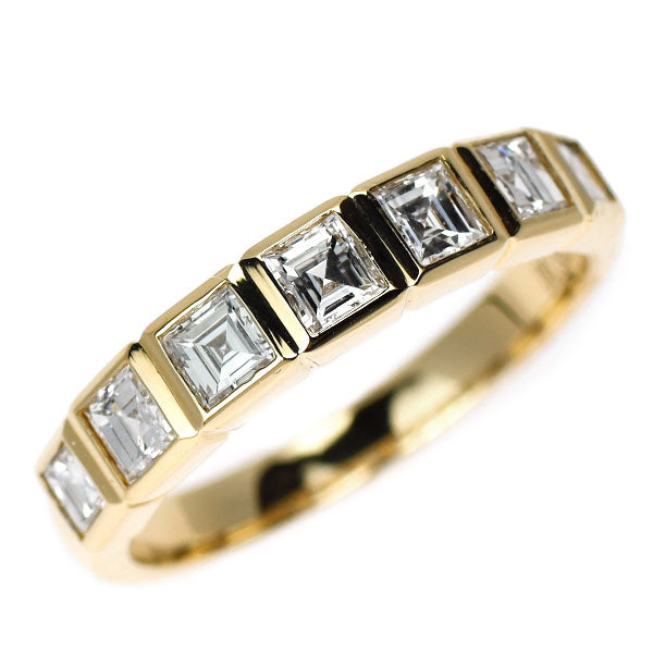 K18YG スクエアカット ダイヤモンド リング 0.85ct