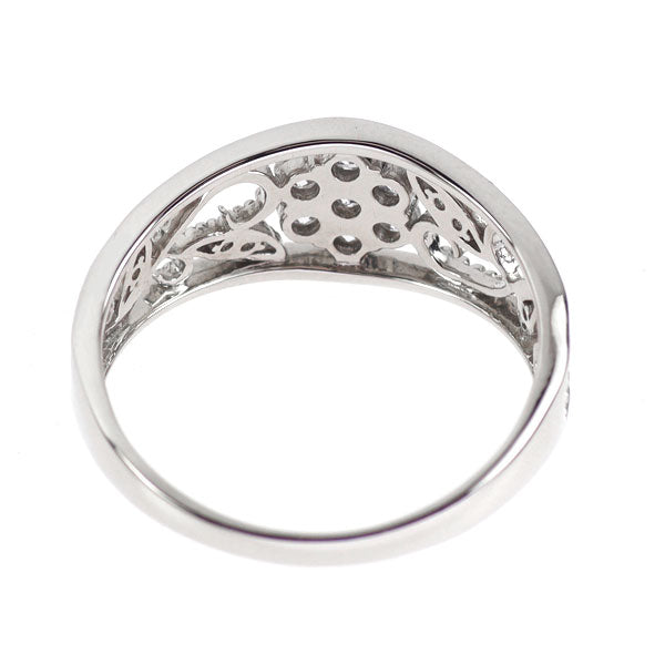 Pt900 ダイヤモンド リング 0.31ct フラワー