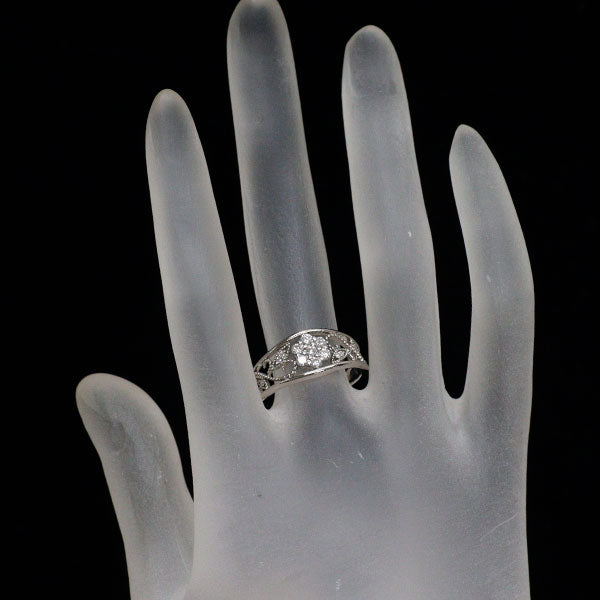 Pt900 ダイヤモンド リング 0.31ct フラワー