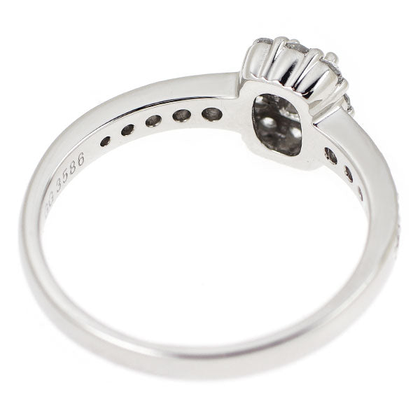 Pt900 ダイヤモンド リング 0.144ct D0.33ct