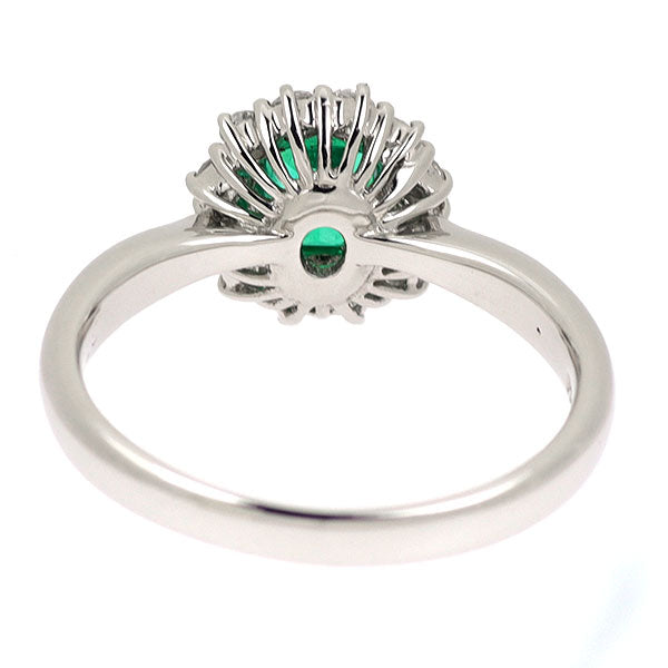ダイヤモンド・エメラルド(台Pt 900)リングです!!＼(^-^)／ Pt900 エメラルド ダイヤモンド リング 0.52ct D0.25ct — セルビー