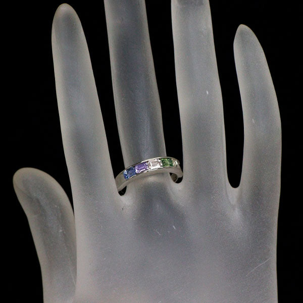 Pt950 マルチカラーサファイア リング 1.30ct
