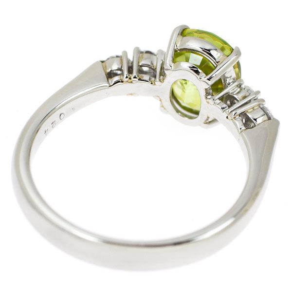 Pt900 スフェーン ダイヤモンド リング 2.11ct D0.24ct