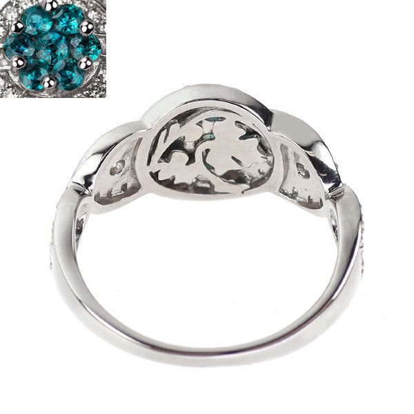 希少 Pt900 アレキサンドライト ダイヤモンド リング 0.37ct D0.43ct