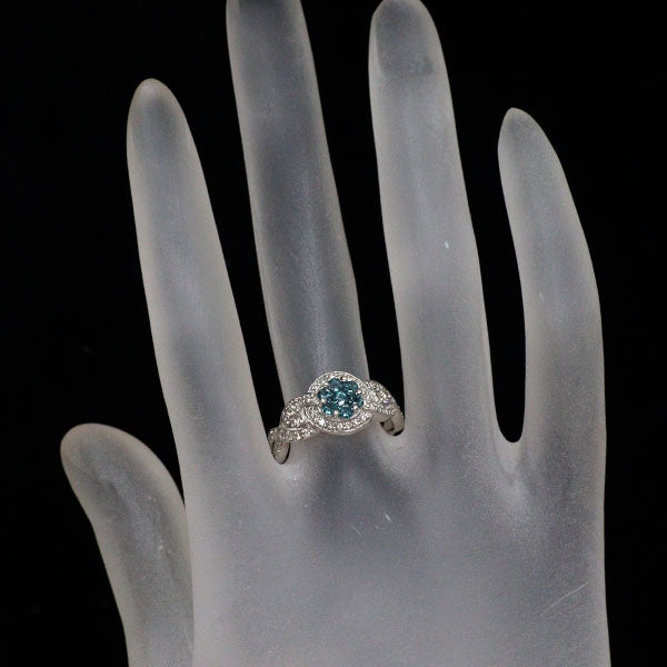希少 Pt900 アレキサンドライト ダイヤモンド リング 0.37ct D0.43ct