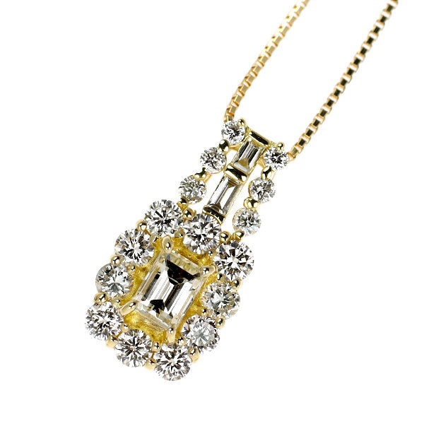 K18YG ダイヤモンド ペンダントネックレス 0.65ct
