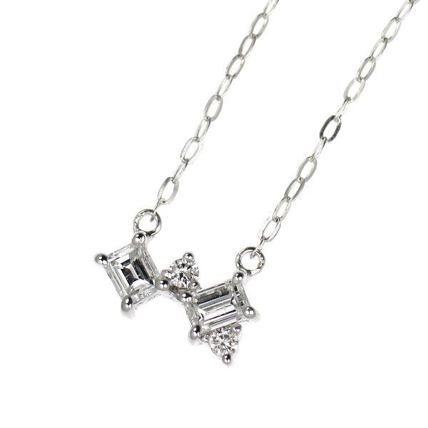K18WG ダイヤモンド ペンダントネックレス 0.31ct
