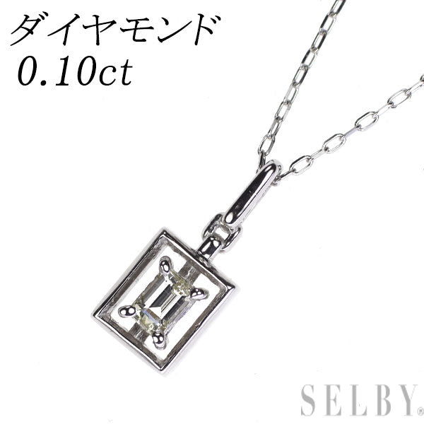 Pt950/ Pt850 ダイヤモンド ペンダントネックレス 0.10ct
