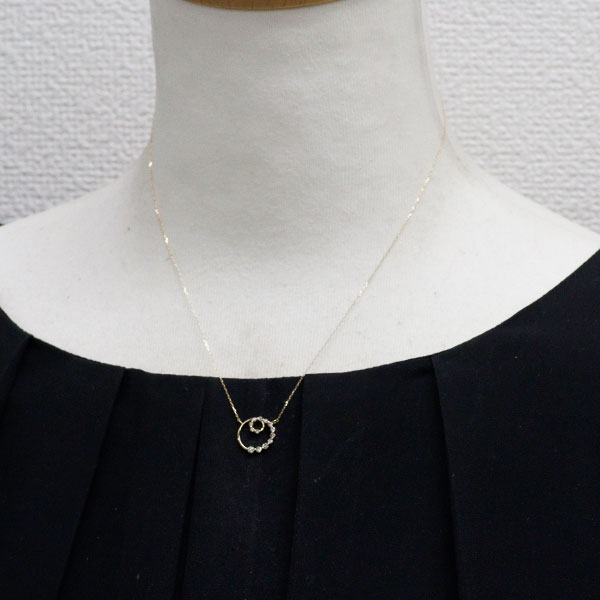 K18YG ダイヤモンド ペンダントネックレス 0.20ct