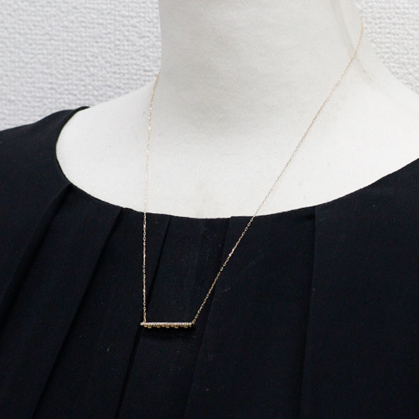 K18YG ダイヤモンド ペンダントネックレス 0.10ct