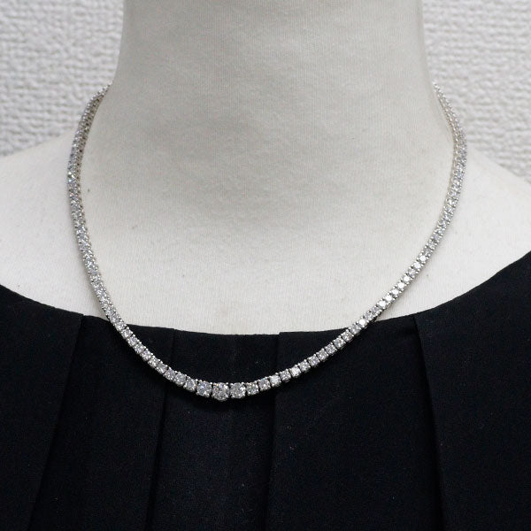 Pt900 ダイヤモンド テニスネックレス 10.54ct