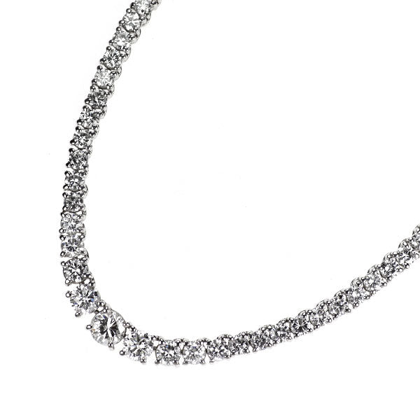 Pt900 ダイヤモンド テニスネックレス 10.54ct