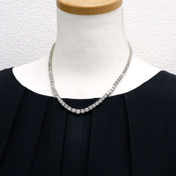 Pt850 ダイヤモンド ネックレス 20.00ct