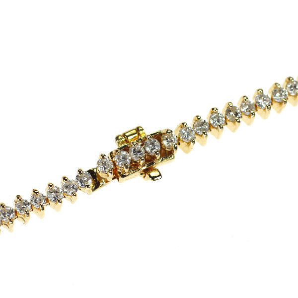 K18YG ダイヤモンド ブレスレット 2.00ct テニス