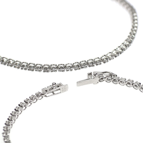 K18WG ダイヤモンド テニスブレスレット 1.00ct