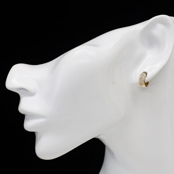 K18YG ダイヤモンド ピアス 0.30ct パヴェ
