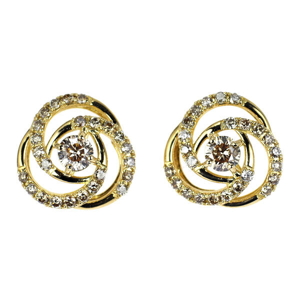 K18YG ダイヤモンド ピアス 0.90ct