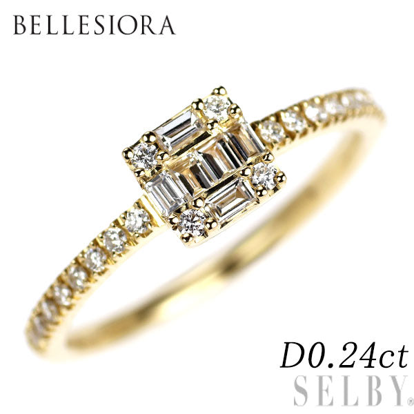 ベルシオラ K18YG ダイヤモンド リング 0.24ct