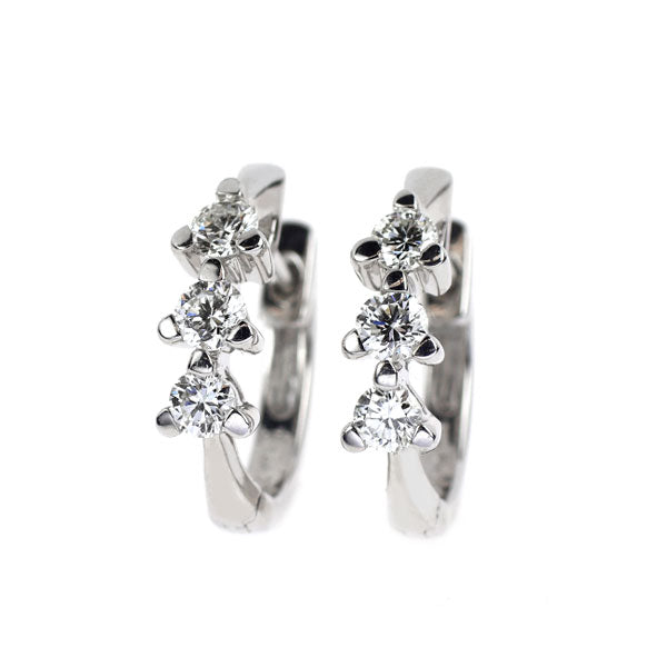 K18WG ダイヤモンド ピアス 0.51ct