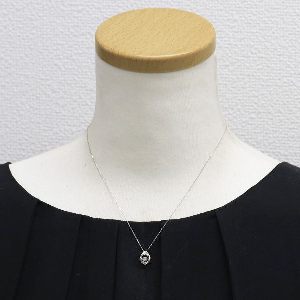 K18WG ダイヤモンド ペンダントネックレス 0.20ct