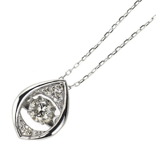 K18WG ダイヤモンド ペンダントネックレス 0.20ct